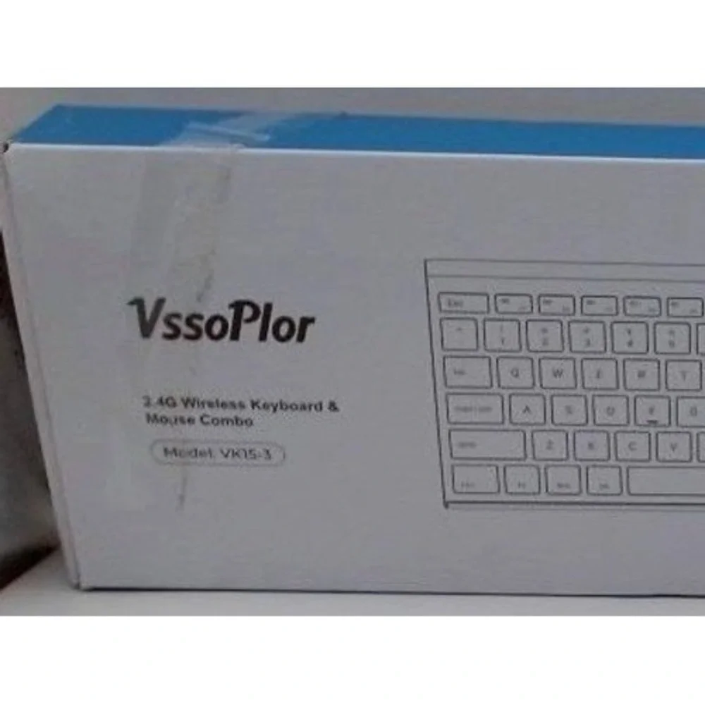 VssoPlor - 2.4G Wireless Keyboard & Mouse Combo, BRAND NEW IN BOX